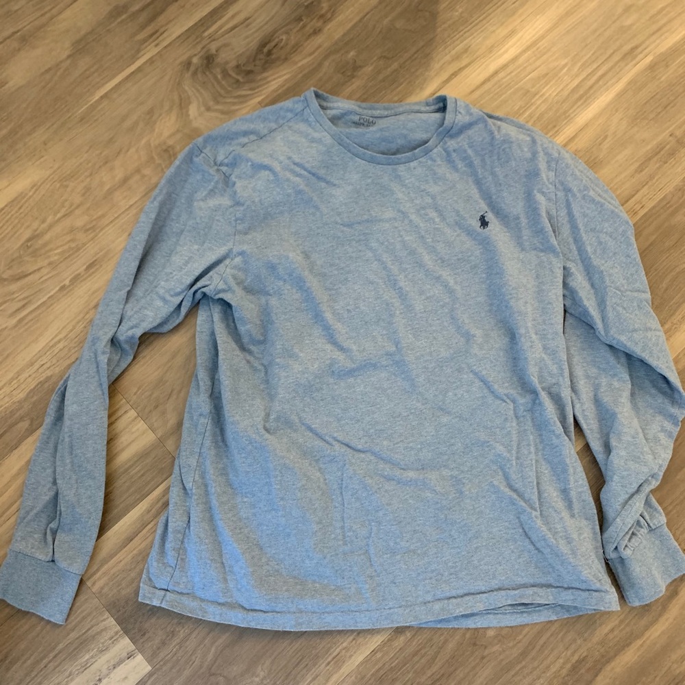 Blue Polo Long Sleeve T-Shirt